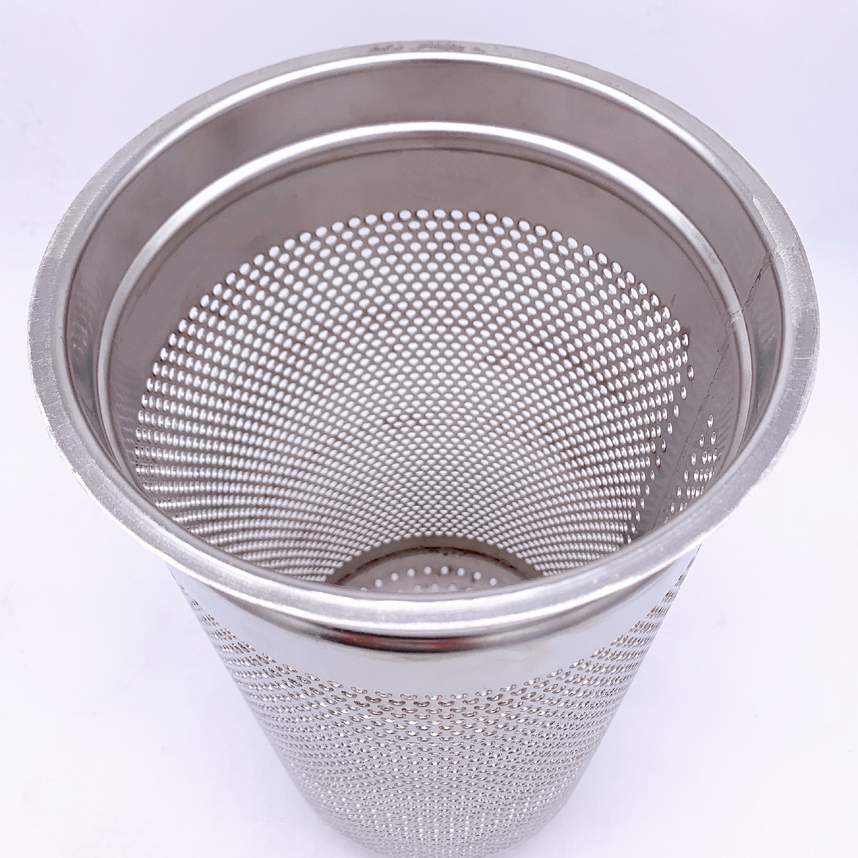 Perforated metal cylinder