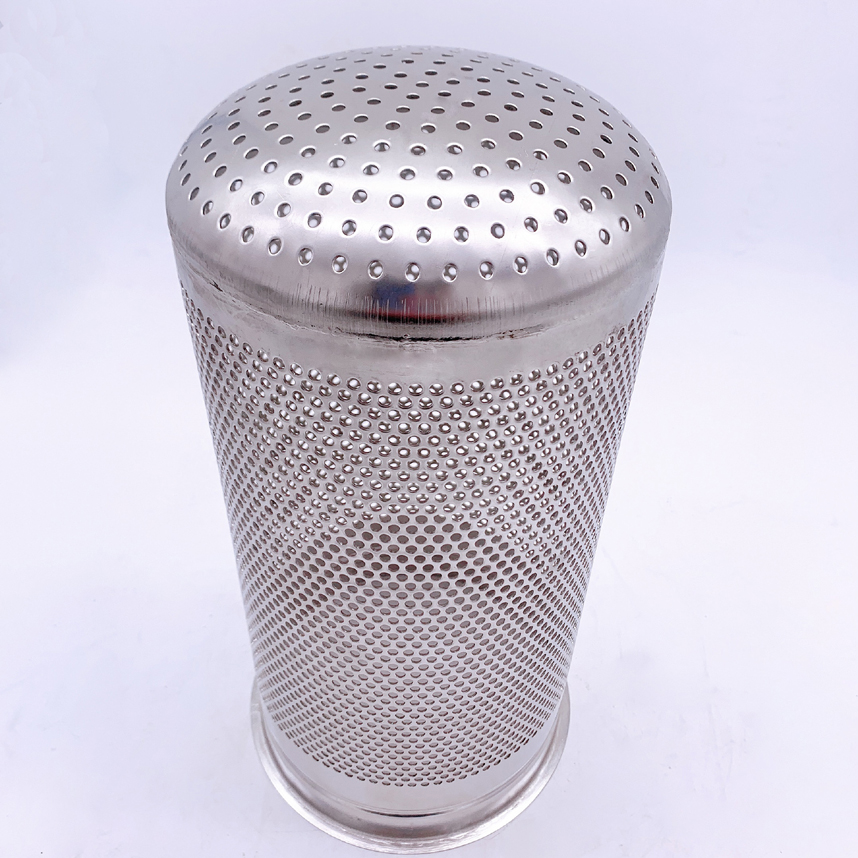 Perforated metal cylinder