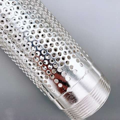 Perforated metal tube