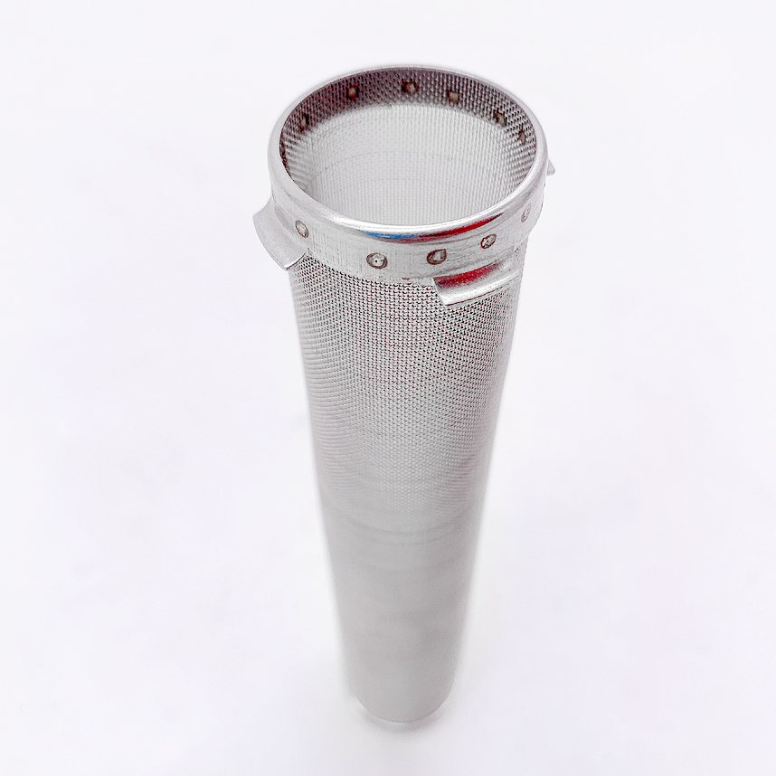 Woven wire mesh cylinder