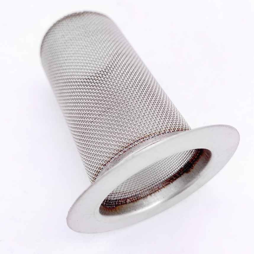 Woven wire mesh cylinder